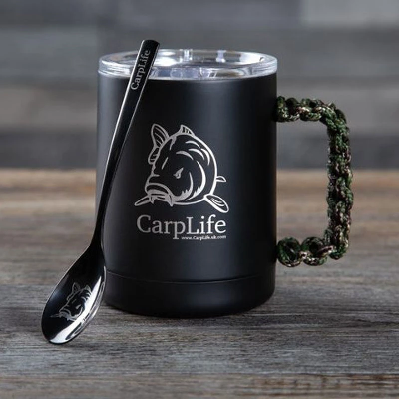 CarpLife Black Etched Tea Spoon